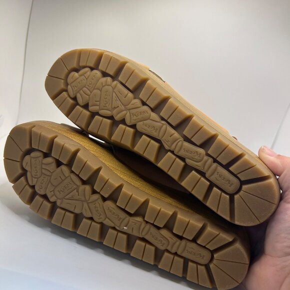 NIB Kork-Ease Fraya Platform Leather Sandal orange tan block faux wood heel 8 - Picture 9 of 10